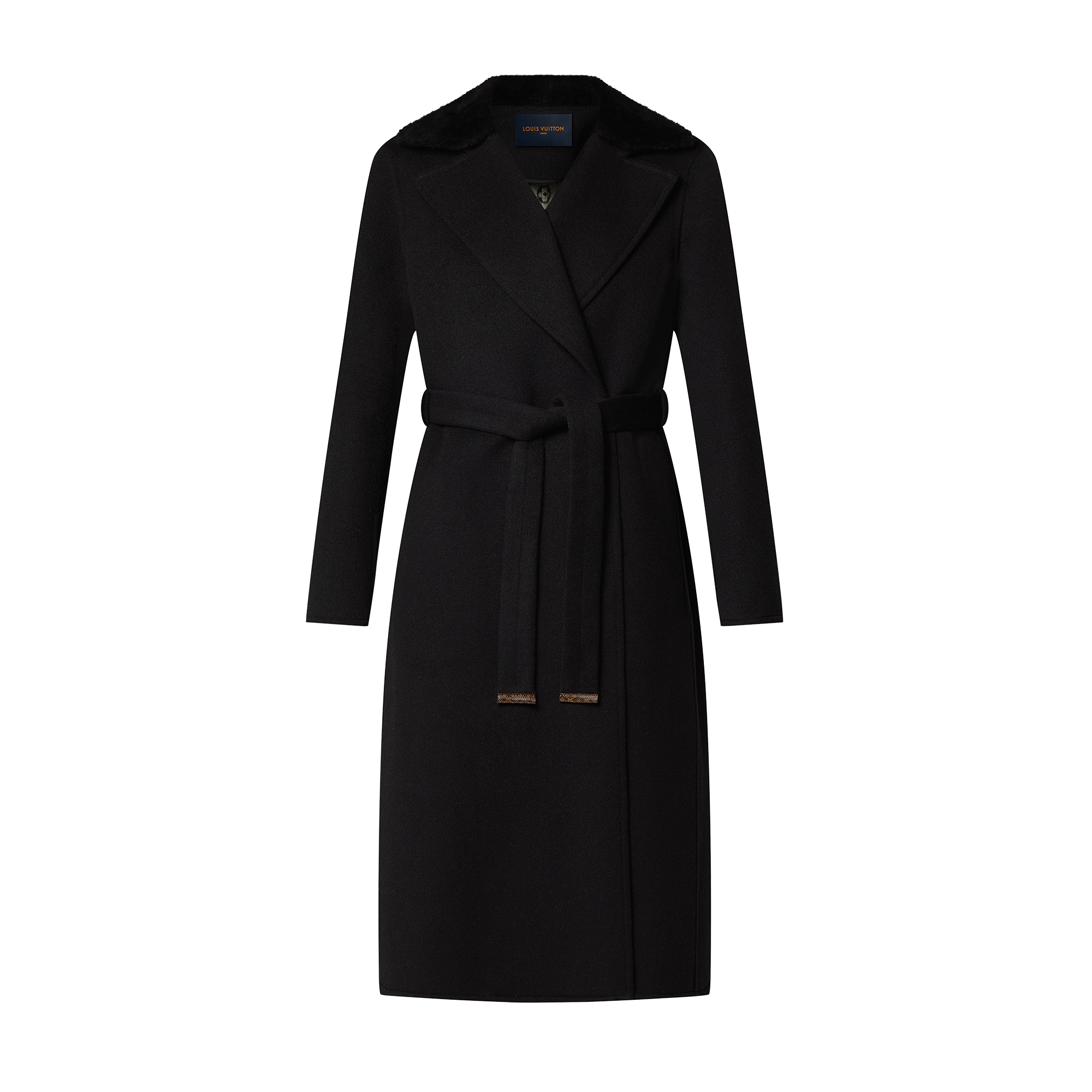 Shearling Collar Wrap Coat - Ready-to-Wear | LOUIS VUITTON